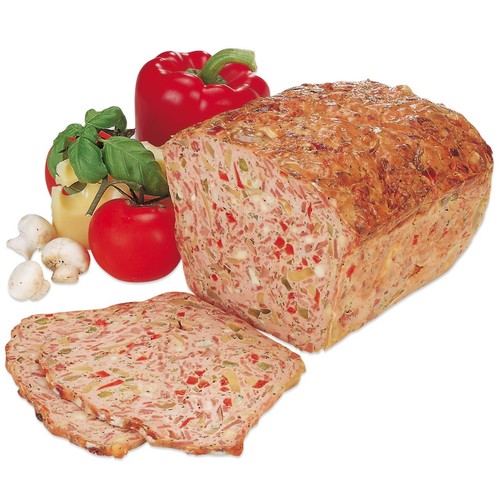 Leberkäse mit paprika - leberkäse,